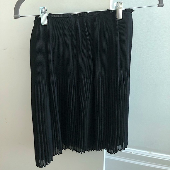 Elegant Black Pleated Skirt - Picture 2 of 3
